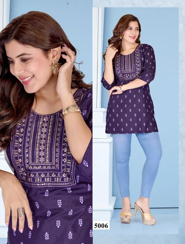 Falsa__Short_Kurti_(Tunic)_Heavy_Cotton