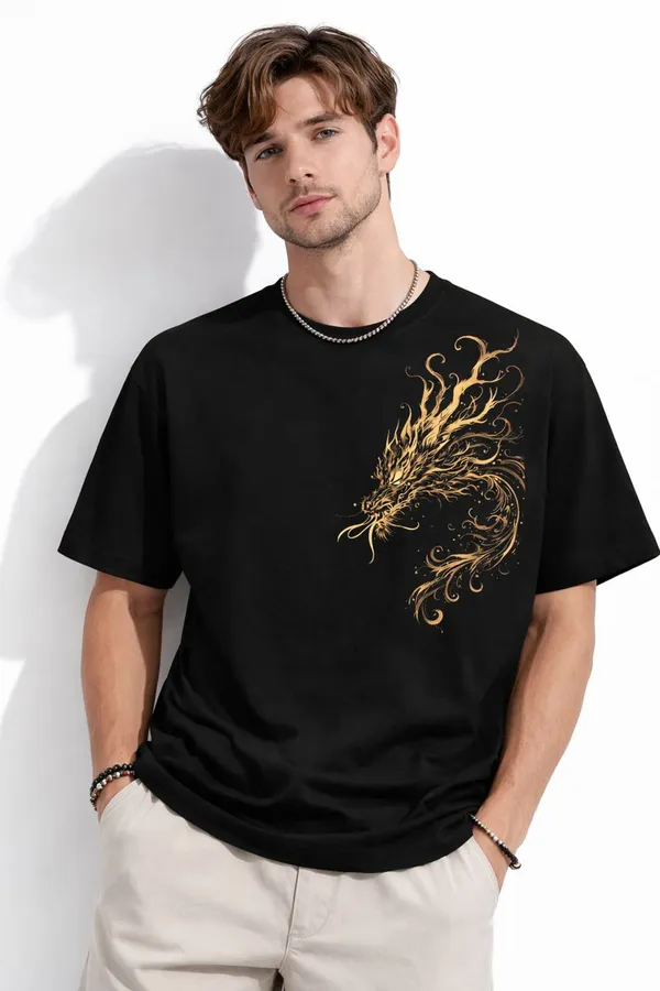 Black_Dragon_Embroidery_Cotton_T-Shirt_For_Men
