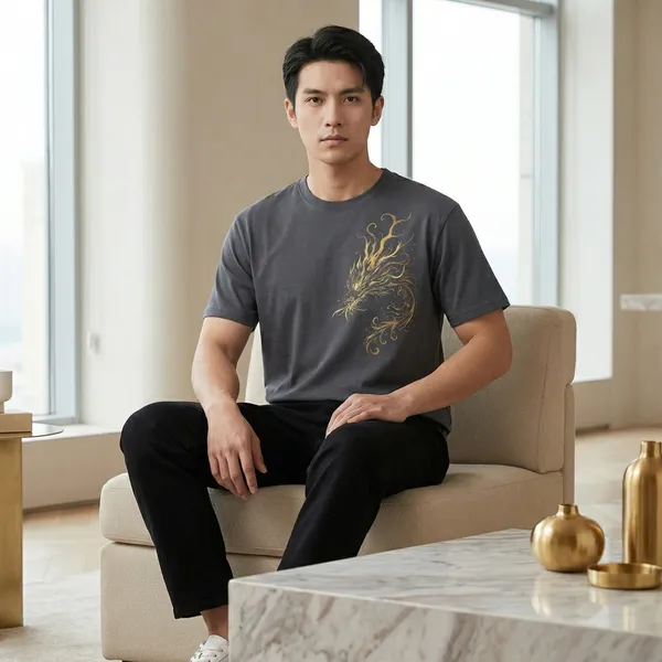 Grey_Oversized_Abstract_Art_Design_Cotton_T-Shirt_For_Men