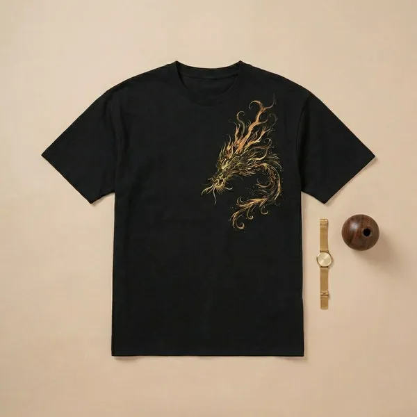 Black_Dragon_Embroidery_Cotton_T-Shirt_For_Men