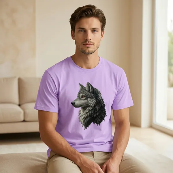 Purple_Wolf_Graphic_Print_Cotton_T-Shirt_For_Men