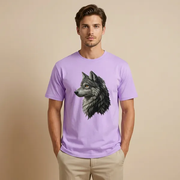 Purple_Wolf_Graphic_Print_Cotton_T-Shirt_For_Men