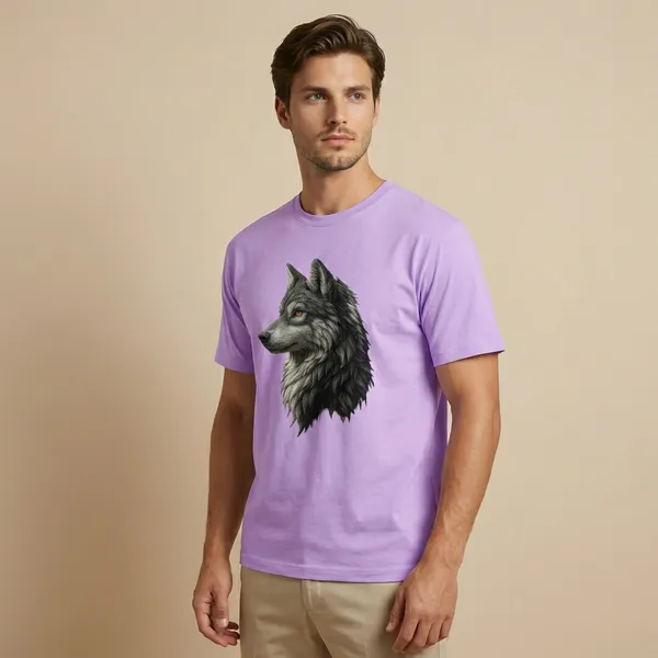 Purple_Wolf_Graphic_Print_Cotton_T-Shirt_For_Men