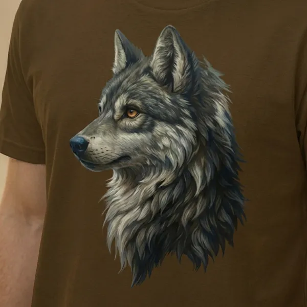 Brown_Wolf_Graphic_Print_Crew_Neck_Short_Sleeve_Cotton_T-Shirt_For_Men