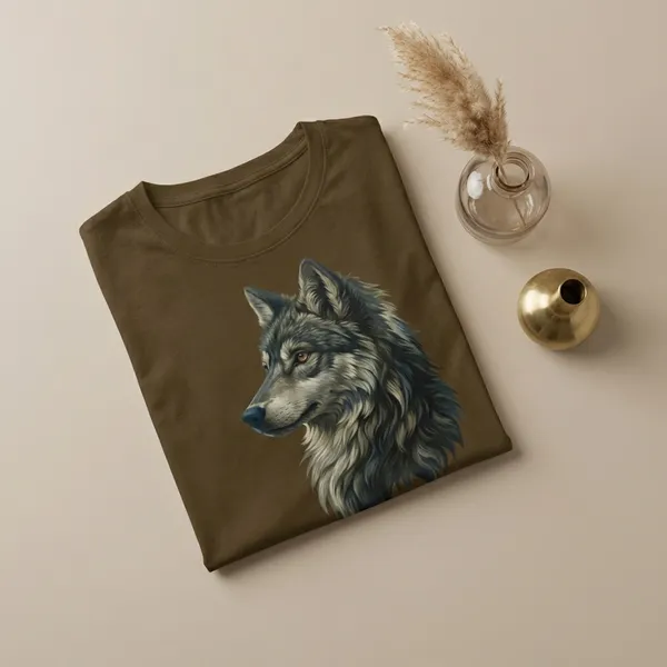 Brown_Wolf_Graphic_Print_Crew_Neck_Short_Sleeve_Cotton_T-Shirt_For_Men
