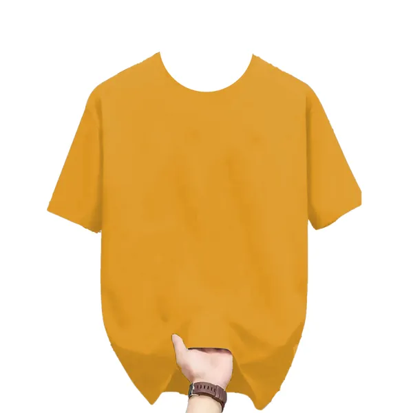 Yellow_Wolf_Graphic_Print_Cotton_T-Shirt_For_Men