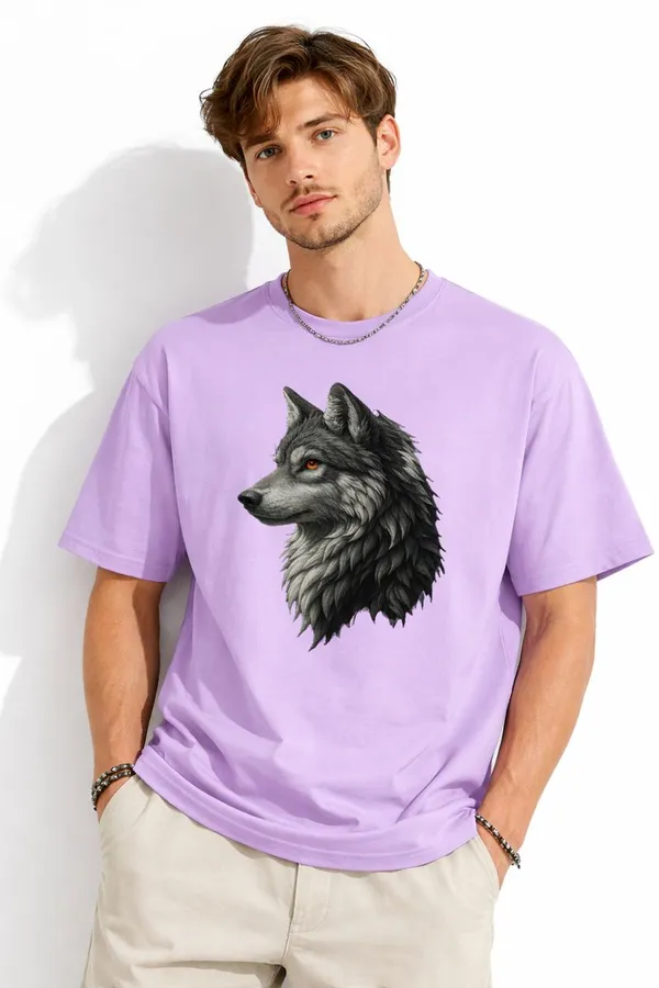 Purple_Wolf_Graphic_Print_Cotton_T-Shirt_For_Men