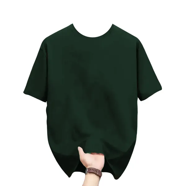 Olive_Phoenix_Embroidered_Cotton_T-Shirt_For_Men