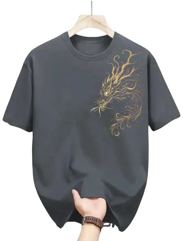 Grey_Oversized_Abstract_Art_Design_Cotton_T-Shirt_For_Men