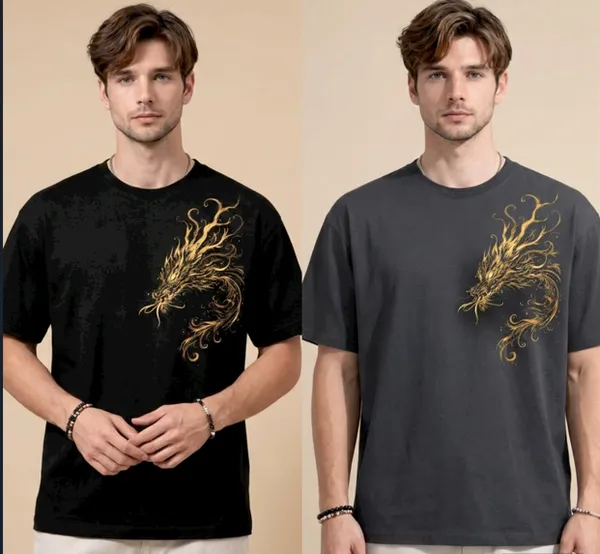 Multicolor_Crew_Neck_Cotton_T-Shirt_For_Men_Combo_Set_Pack_Of_2