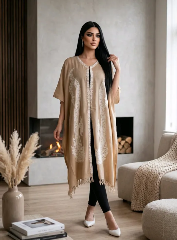 Light_Brown_Woollen_Shrugs_For_Women