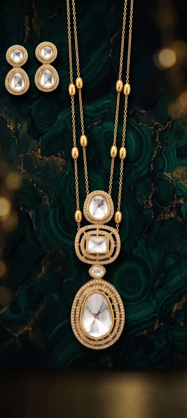 Golden_Kundan_Pendant_Set_|_Traditional_Indian_Pendant_set