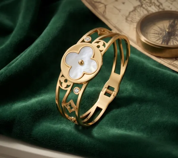 Anti_Tarnish_Gold_Plated_Clover_Motif_Broad_Bracelet_–_Elegant_Statement_Cuff_for_Women