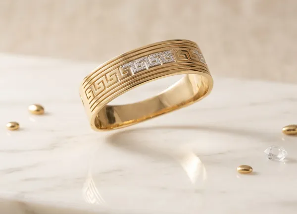 Anti_Tarnish_Gold_Plated_Greek_Broad_Pattern_Bracelet_for_Women