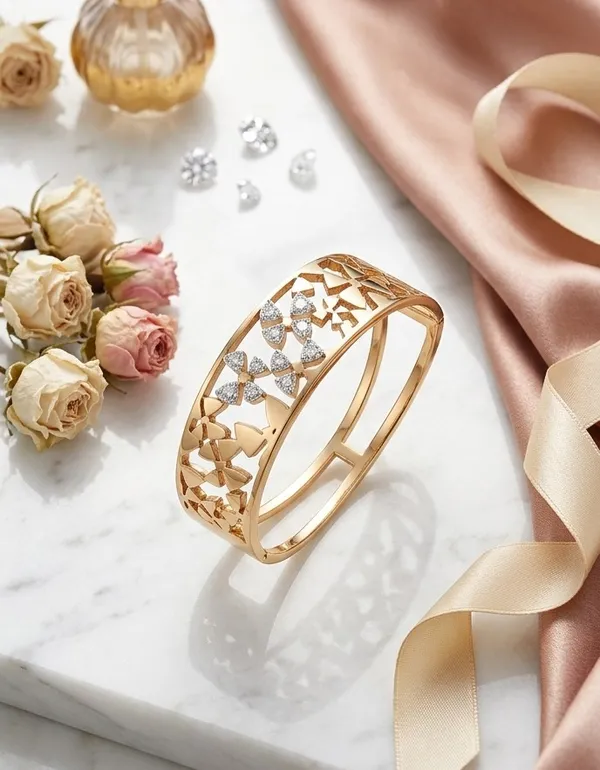 Anti_tarnish_Flower_Openable_Bracelet_|_Statement_Bracelet_for_Western_outfit