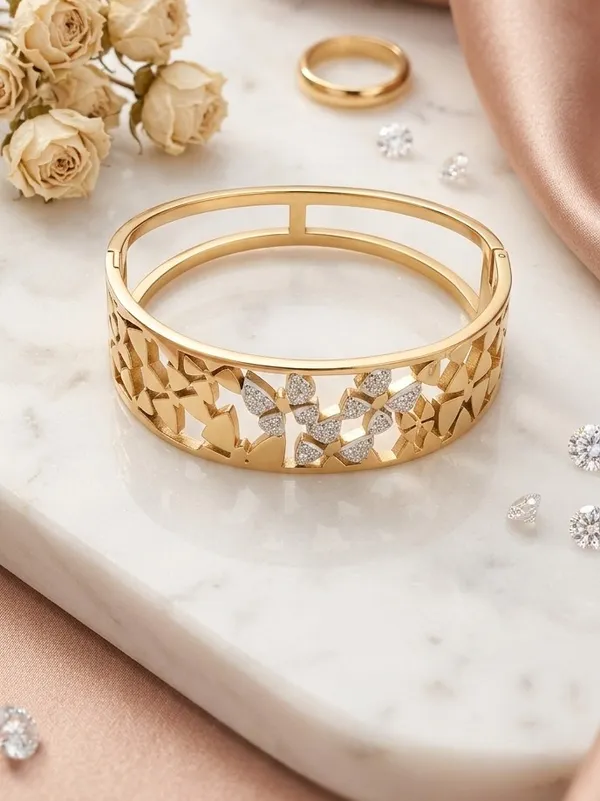 Anti_tarnish_Flower_Openable_Bracelet_|_Statement_Bracelet_for_Western_outfit