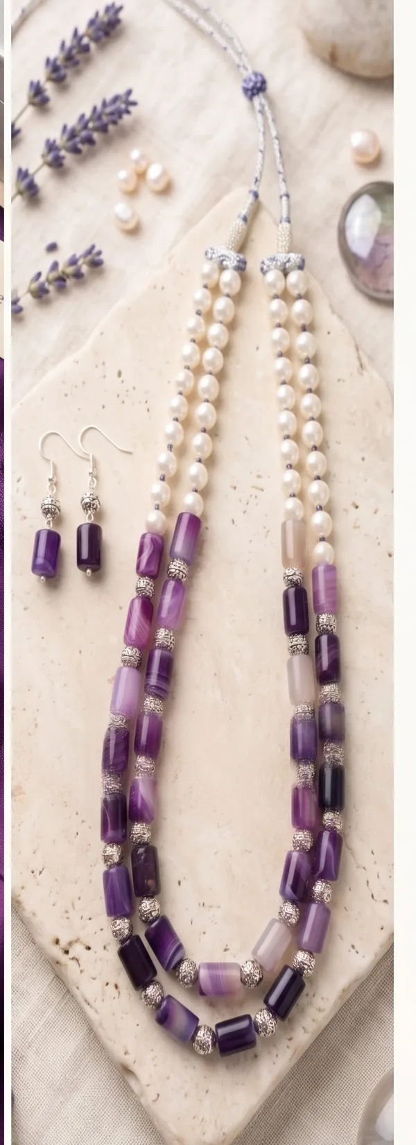 Authentic_Purple_Agate_&_Pearl_Fusion_Mala_|_Spiritual_Beads