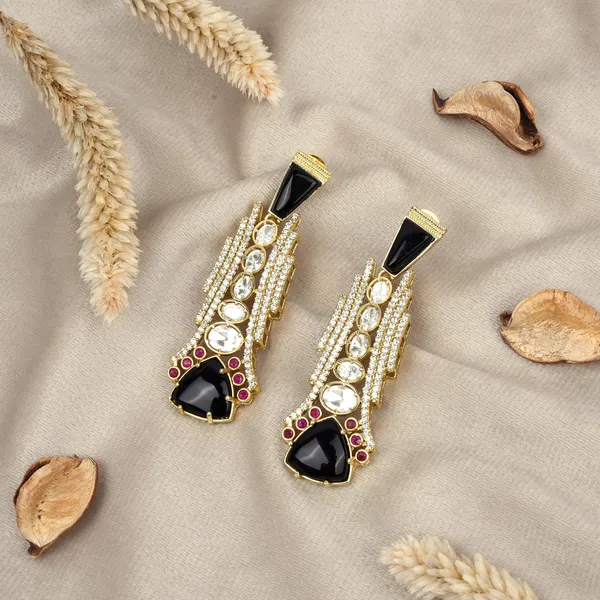 Black_Moissanite_Cocktail_Earrings_|_Luxury_Premium_Party_Earrings