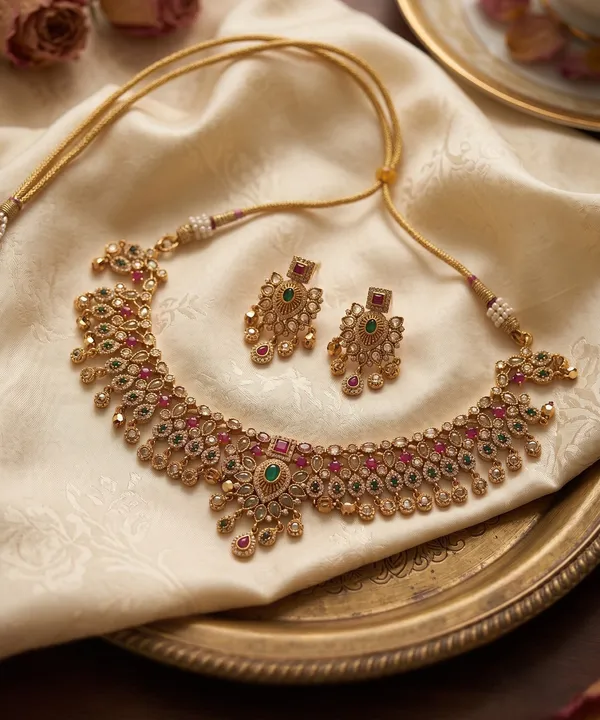 Bridal_Charm_Antique_Gold_Look__Necklace_|_Royal_Necklace