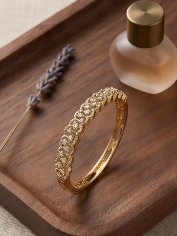 Diamond_Gold_Zigzag_Bracelet_|_Unique_Geometric_Tennis_Bracelet