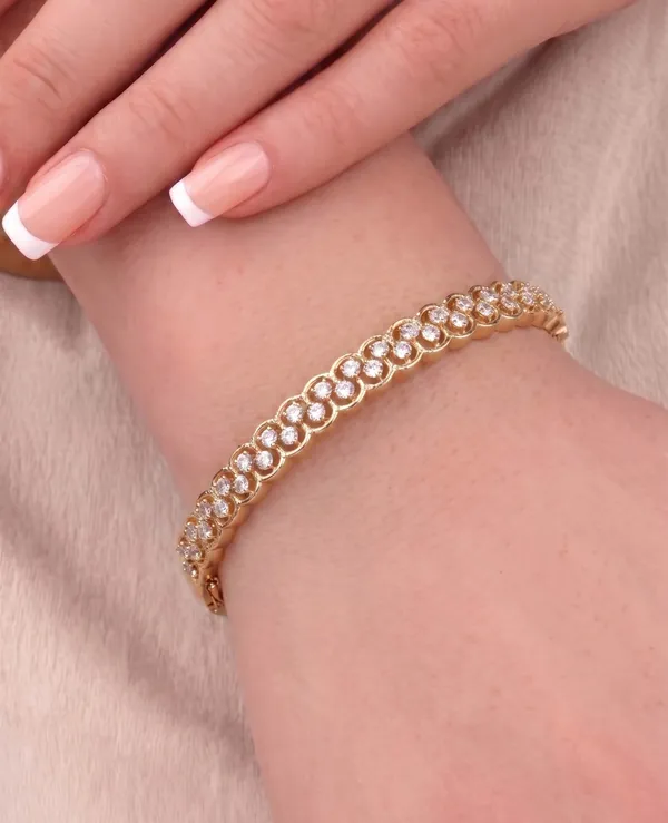 Diamond_Gold_Zigzag_Bracelet_|_Unique_Geometric_Tennis_Bracelet