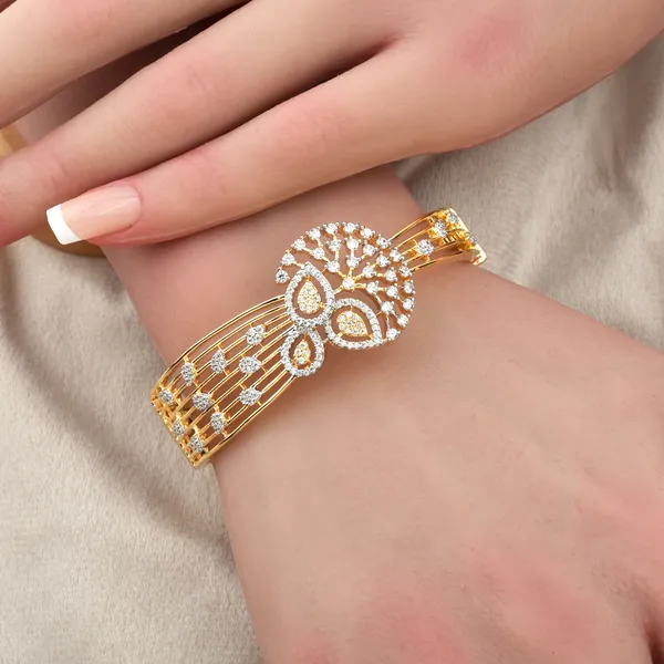 Gold_Plated_Diamond_Floral_Broad_Bracelet_for_Women_|_Designer_Party_Wear_Bracelet