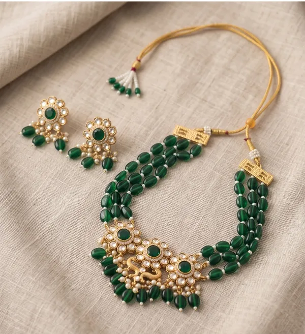 Green_Stone_Kundan_Choker_Necklace_Set_|_Royal_Bridal_&_Festive_Jewellery