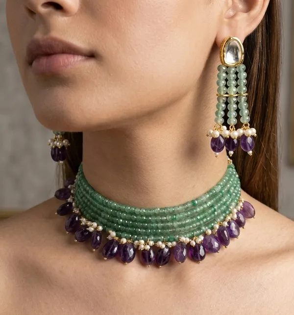 Luxurious_Mint_Aqua_Onyx_Choker_Mala