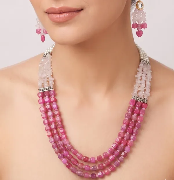 Romantic_Multi-Layer_Pink_Mala__|_Rose_Quartz,_Fuchsia_Agate_&pearls