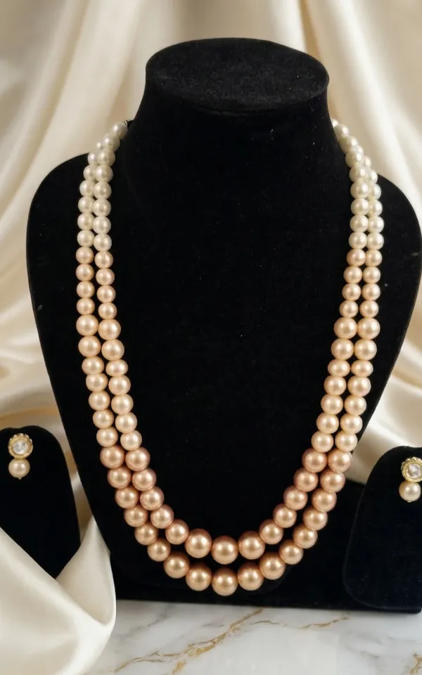 Luxury_Golden_Pearl_Mala_|_Golden_Cream_Consecutive_Double_Layer_Pearl_Mala