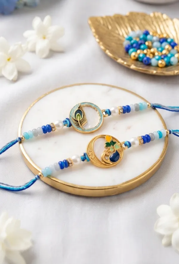 Mother_of_Pearl_Peacock_feather__Rakhi_Pair_|_Premium_Designer_Rakhi_pair