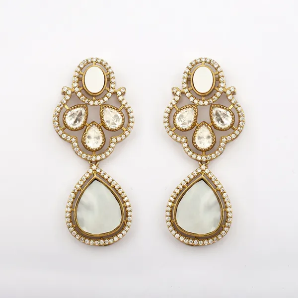 Artisan-Crafted_Monalisa_Gem_&_MOP_Dangle_Earrings_|_Party_Charm_