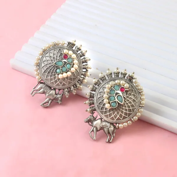 Oxidised_Silver_Earrings_|_Boho_Oxidised_Jewellery
