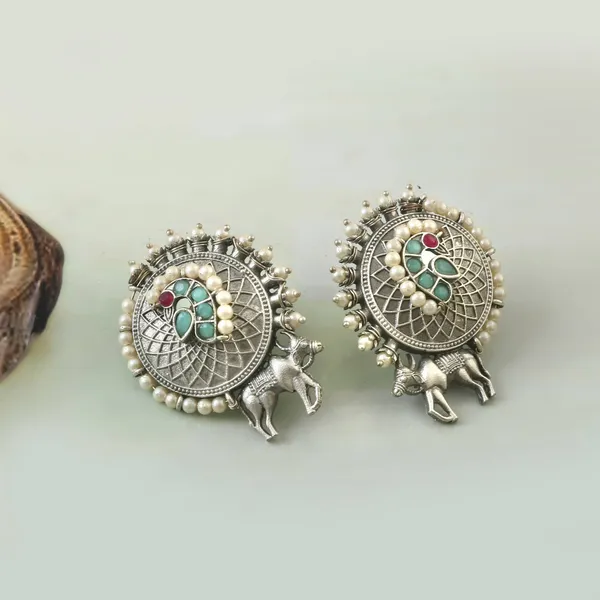 Oxidised_Silver_Earrings_|_Boho_Oxidised_Jewellery
