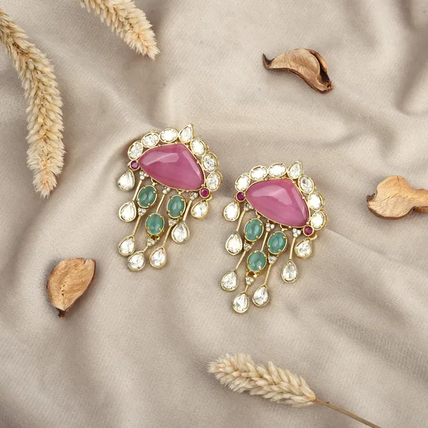 Pink_&_Mint_Moissanite_Earrings_|_Valentine's_Day_Pastel_Jewelry