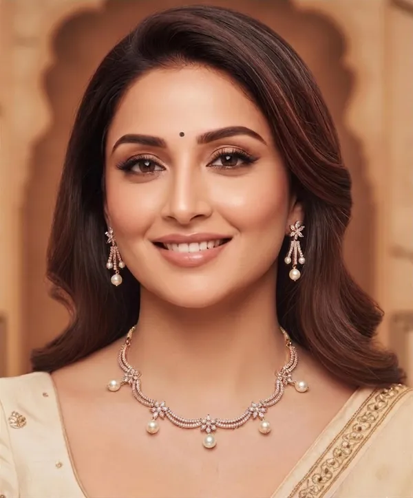 Rose_Gold_Sleek_Necklace_&_Earrings_Set_|_Real_Gold_Look_|_Anti_Tarnish_Minimal_Jewellery
