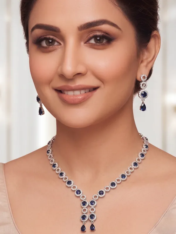 Royal_Blue_American_Diamond_Necklace_Set_with_Earrings_