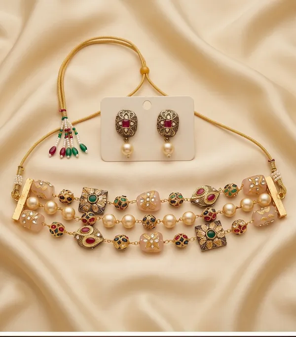 Sierra_Quartz_Stone__Choker|_Multi_Stone_quartz_beads_Necklace