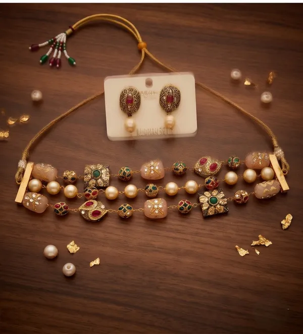Sierra_Quartz_Stone__Choker|_Multi_Stone_quartz_beads_Necklace