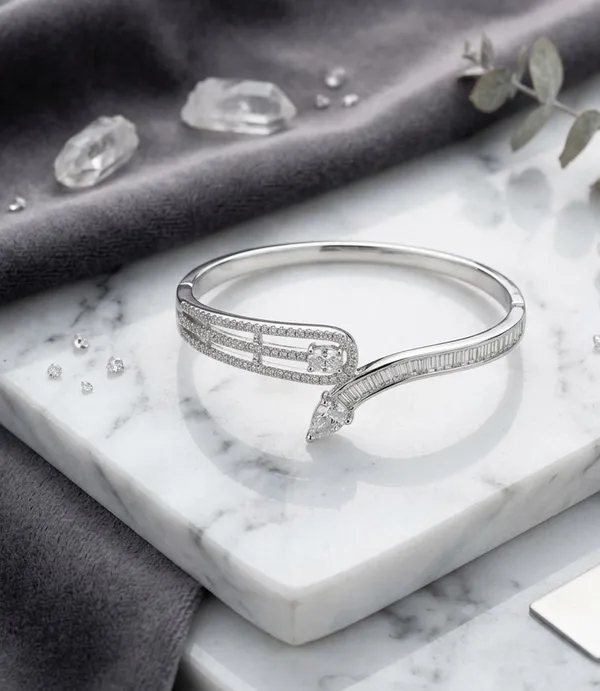Silver_Zircon_Diamond_Designer_Bracelet_for_Women_|_Elegant_Adjustable_Kada_Bracelet