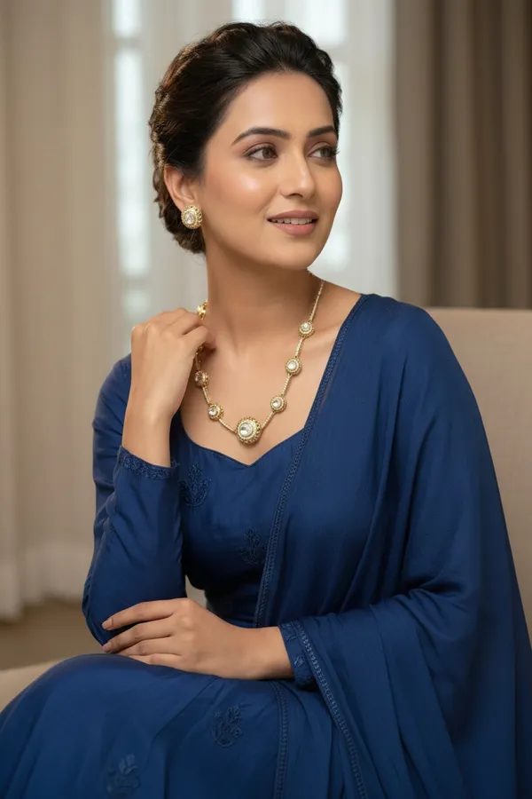 Gold-Plated_Polki__Sleek_Necklace_For_Women_|_Minimalist_Elegant_Necklace