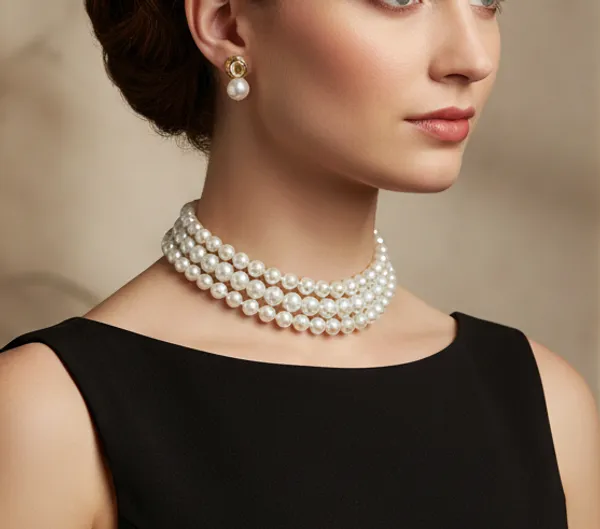 Classic_Multi-Row_White_Pearl_Choker_Mala_|_Vintage-Inspired_Pearl_Jewellery_Set