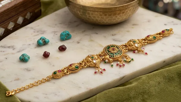 Gold_Look_Adjustable_Bracelet_with_Stone_for_Women_|_Elegant_Daily_Wear_Bracelet