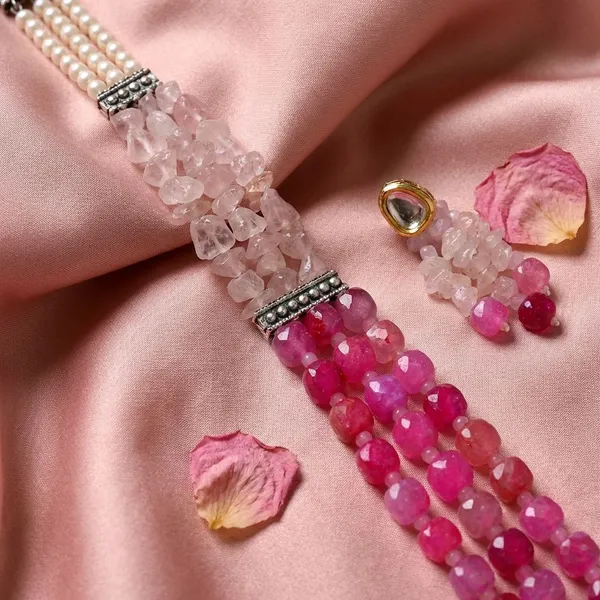 Romantic_Multi-Layer_Pink_Mala__|_Rose_Quartz,_Fuchsia_Agate_&pearls