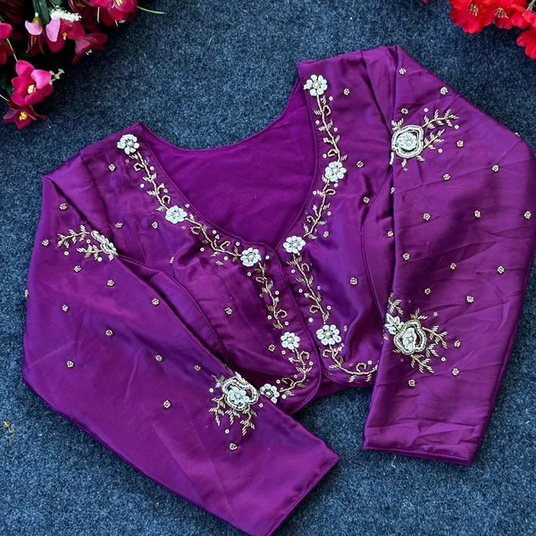 Purple_Silk_Blouse_For_Women