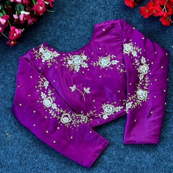 Purple_Silk_Blouse_For_Women