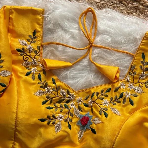 Yellow_Silk_Blouse_For_Women