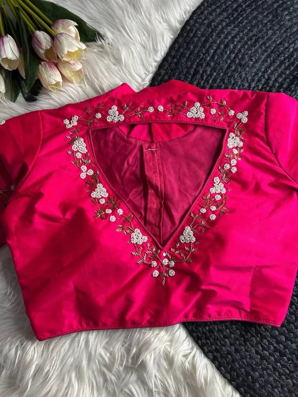 Pink_Silk_Blouse_For_Women