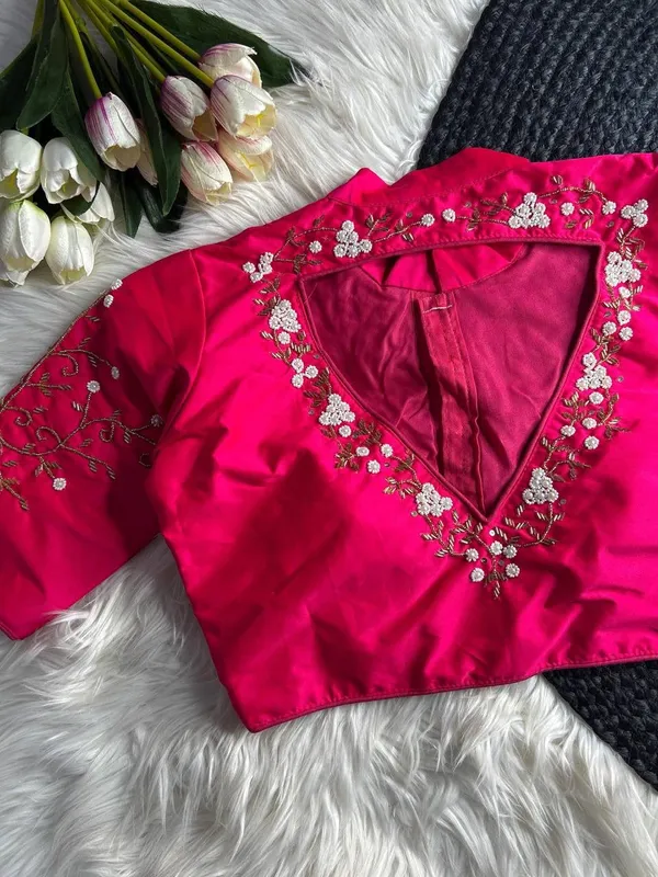 Pink_Silk_Blouse_For_Women