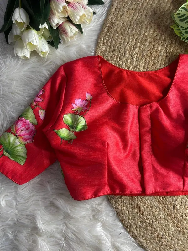 Red_Silk_Blouse_For_Women